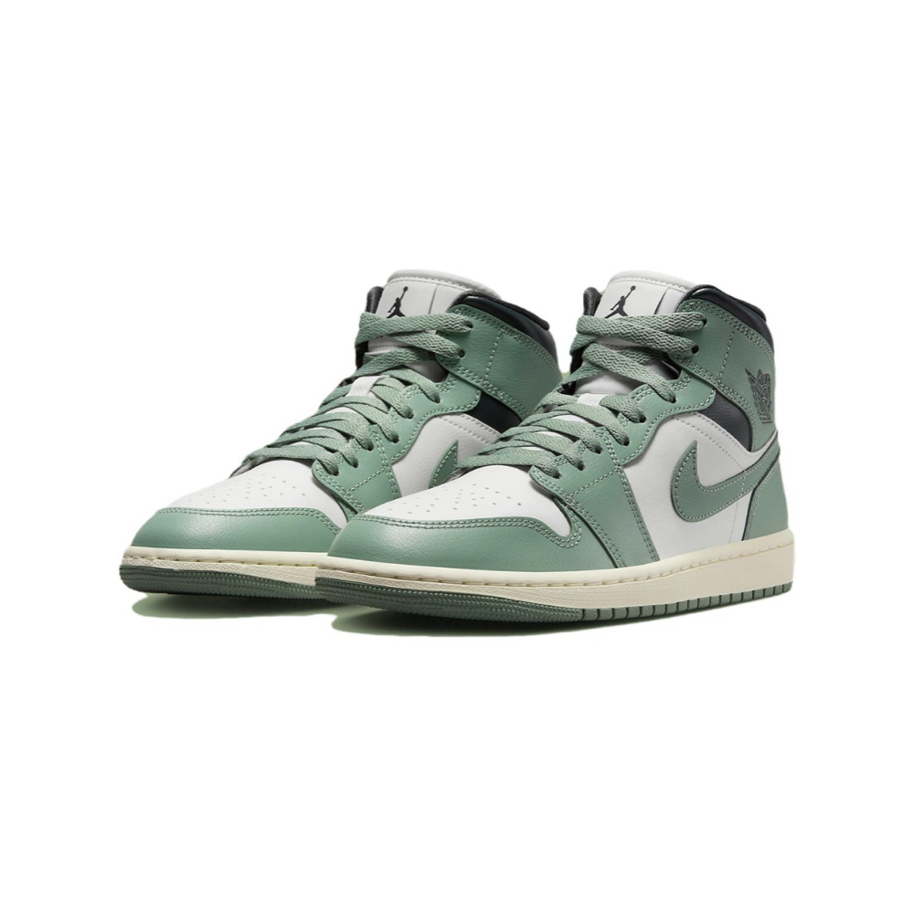 W Air Jordan 1 Mid Jade Smoke 翡翠綠 BQ6472-130
