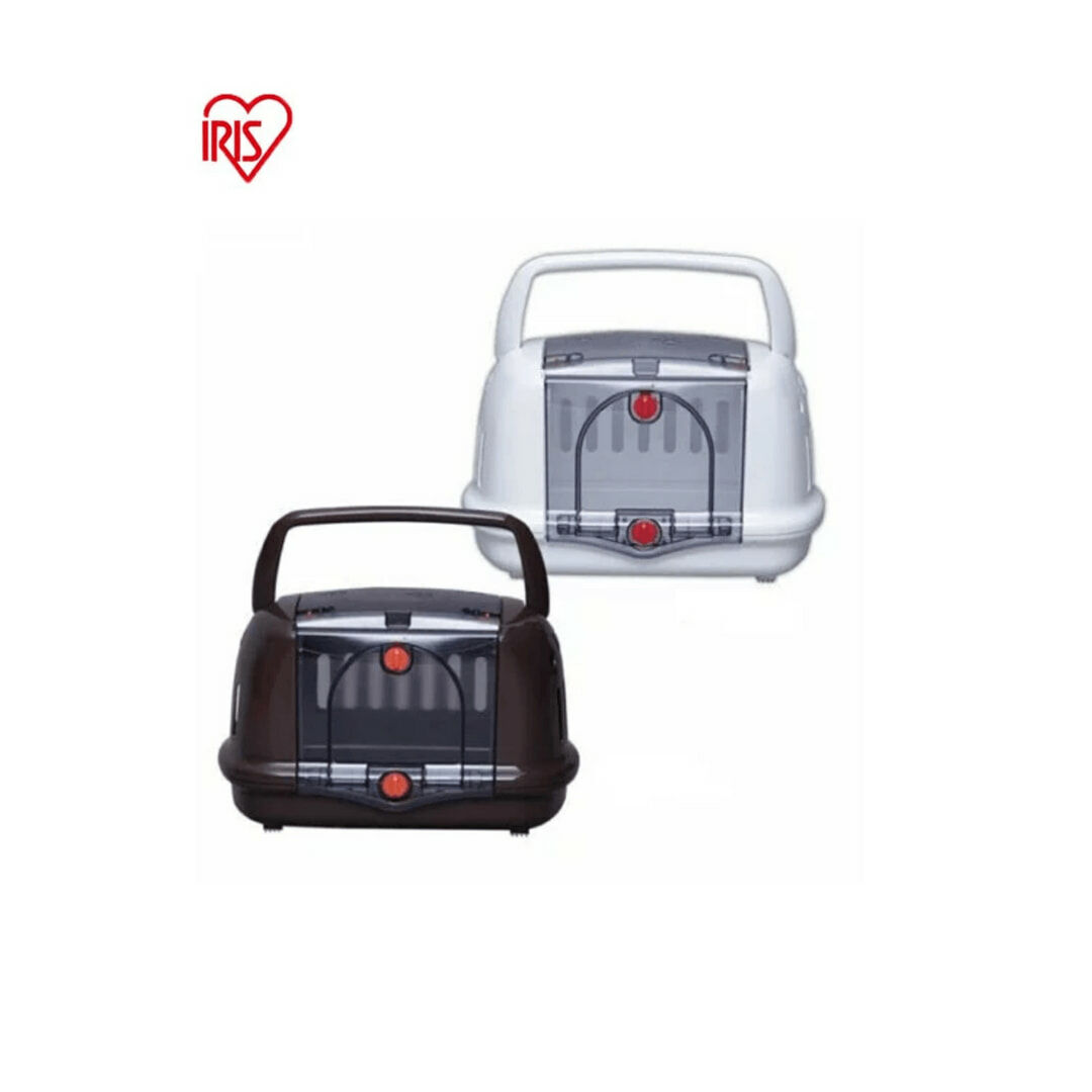 【IRIS】小型犬貓輕便提籃PHC-480 棕色/白色