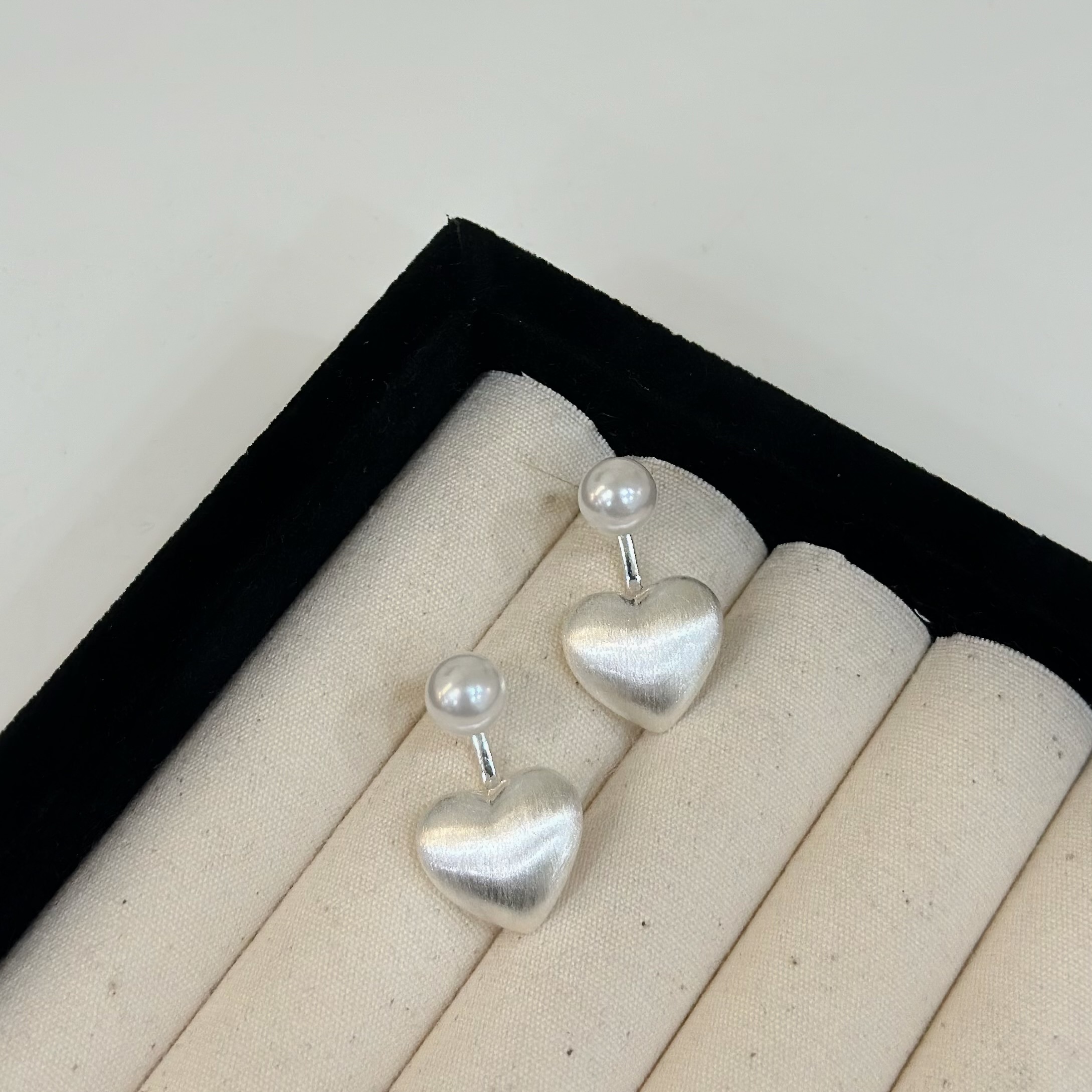 溺愛．珍珠愛心前後扣