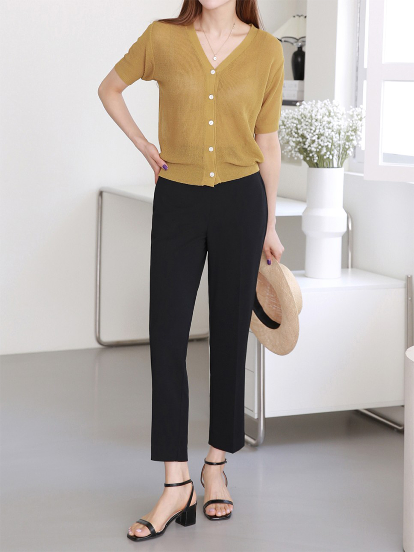 [現貨] 夏季螞蟻腰彈性褲 [ S,M,L,XL / 5色 ]