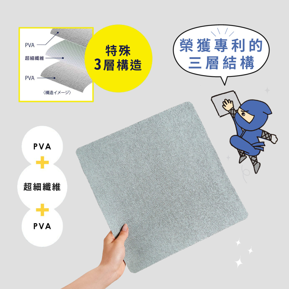 《COGIT》零殘留吸水速乾多用途清潔抹布