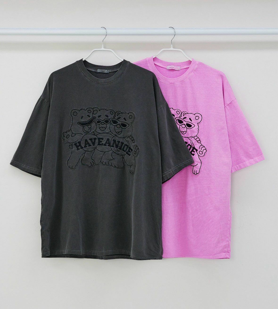 熊仔英文字短袖Tee T5401