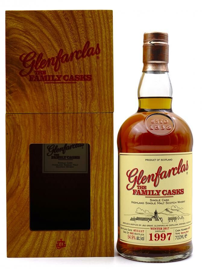 Glenfarclas 1997/2017 20YO Cask 453 Winter 2017 - 70cl/54.9%