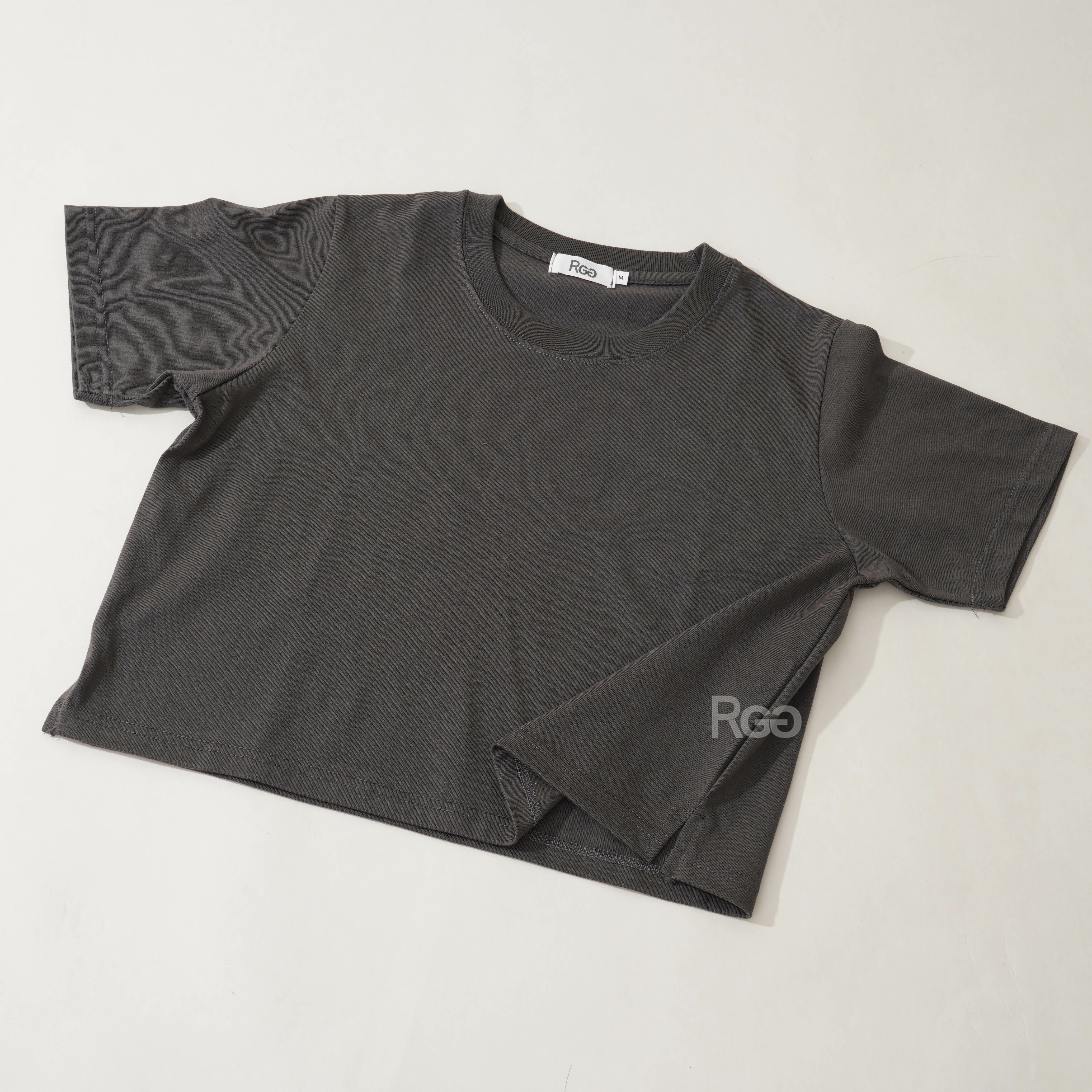 訂製款 台灣製純棉重磅短版短T特寫照