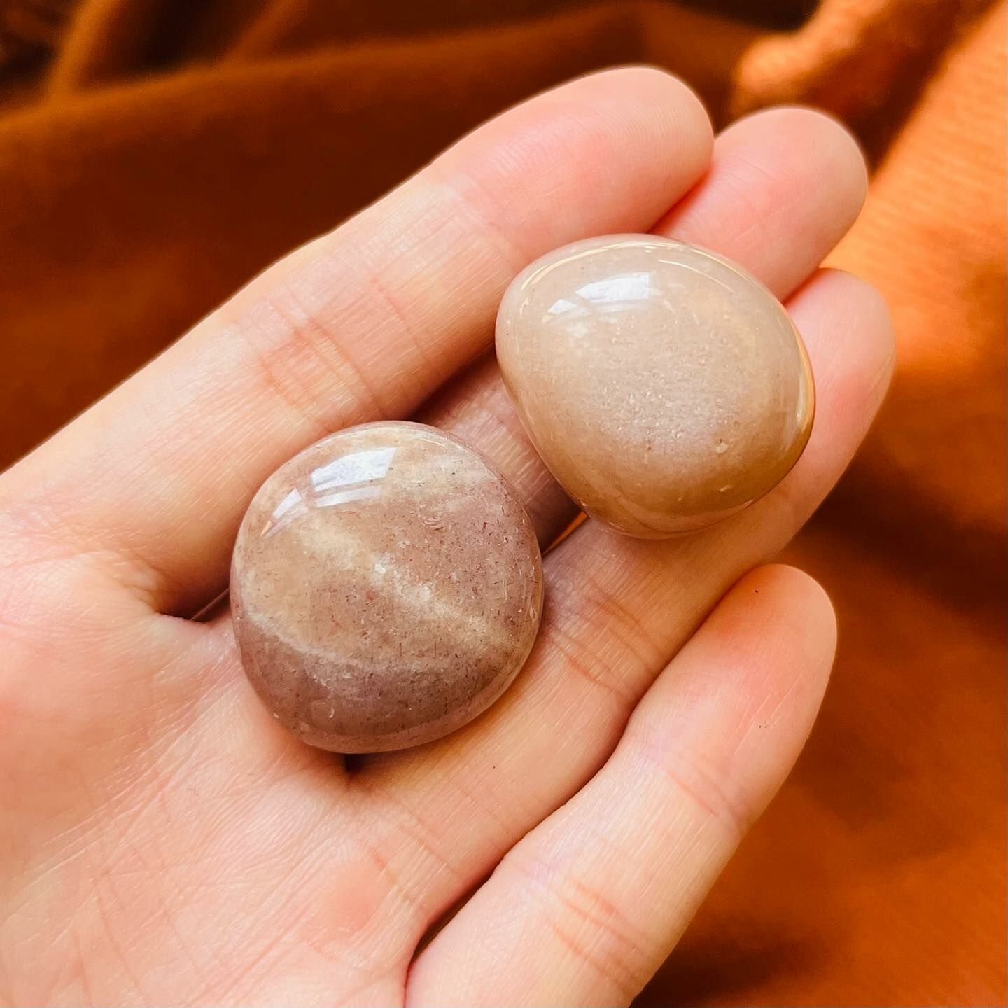 [原石] 橙太陽石 水晶滾石