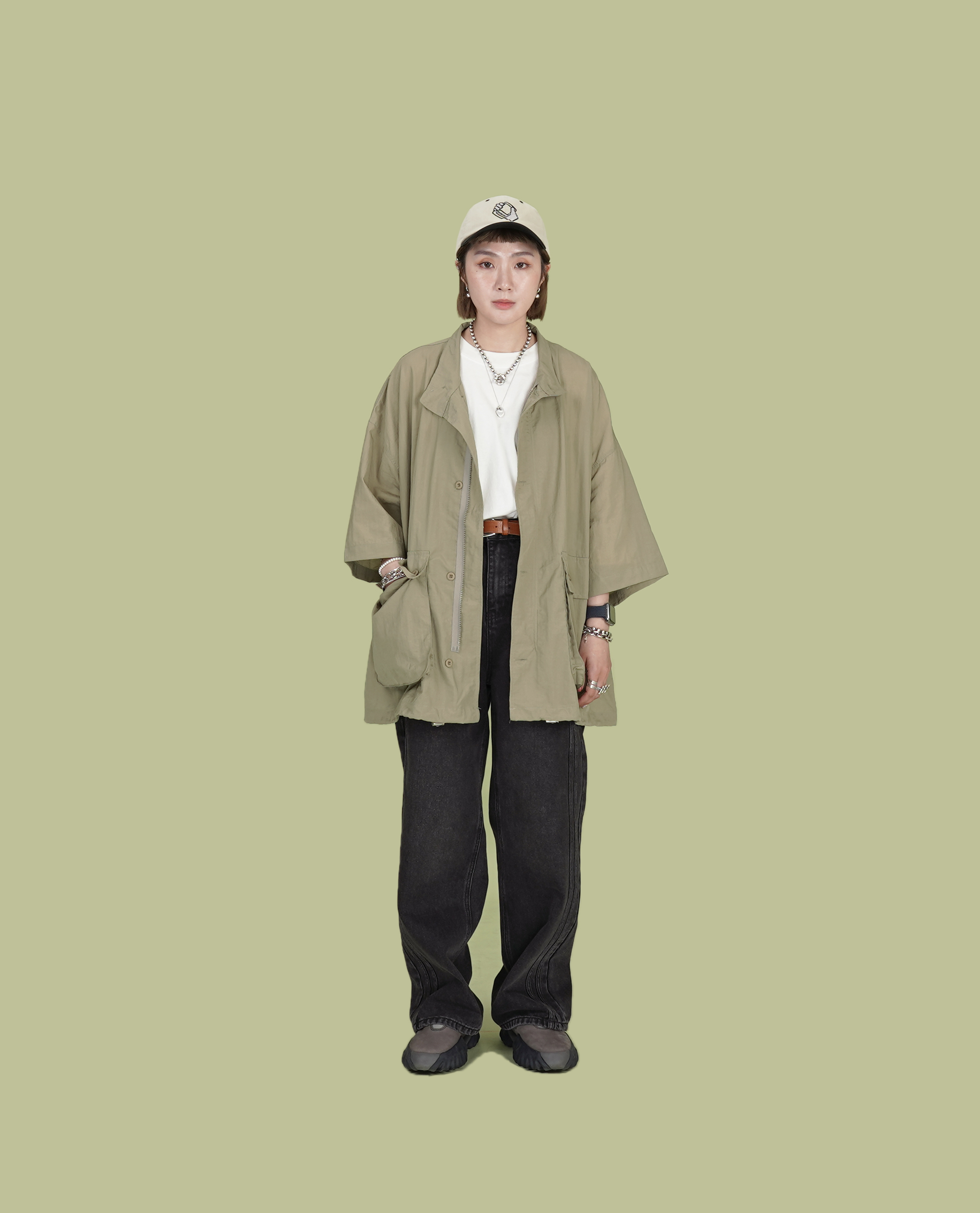 側雙車線直筒牛仔