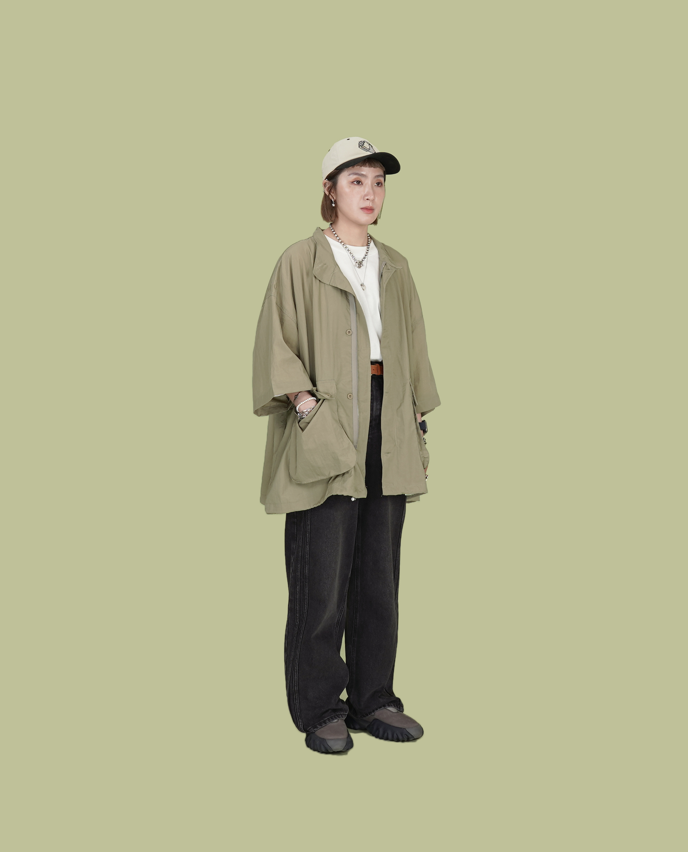 側雙車線直筒牛仔