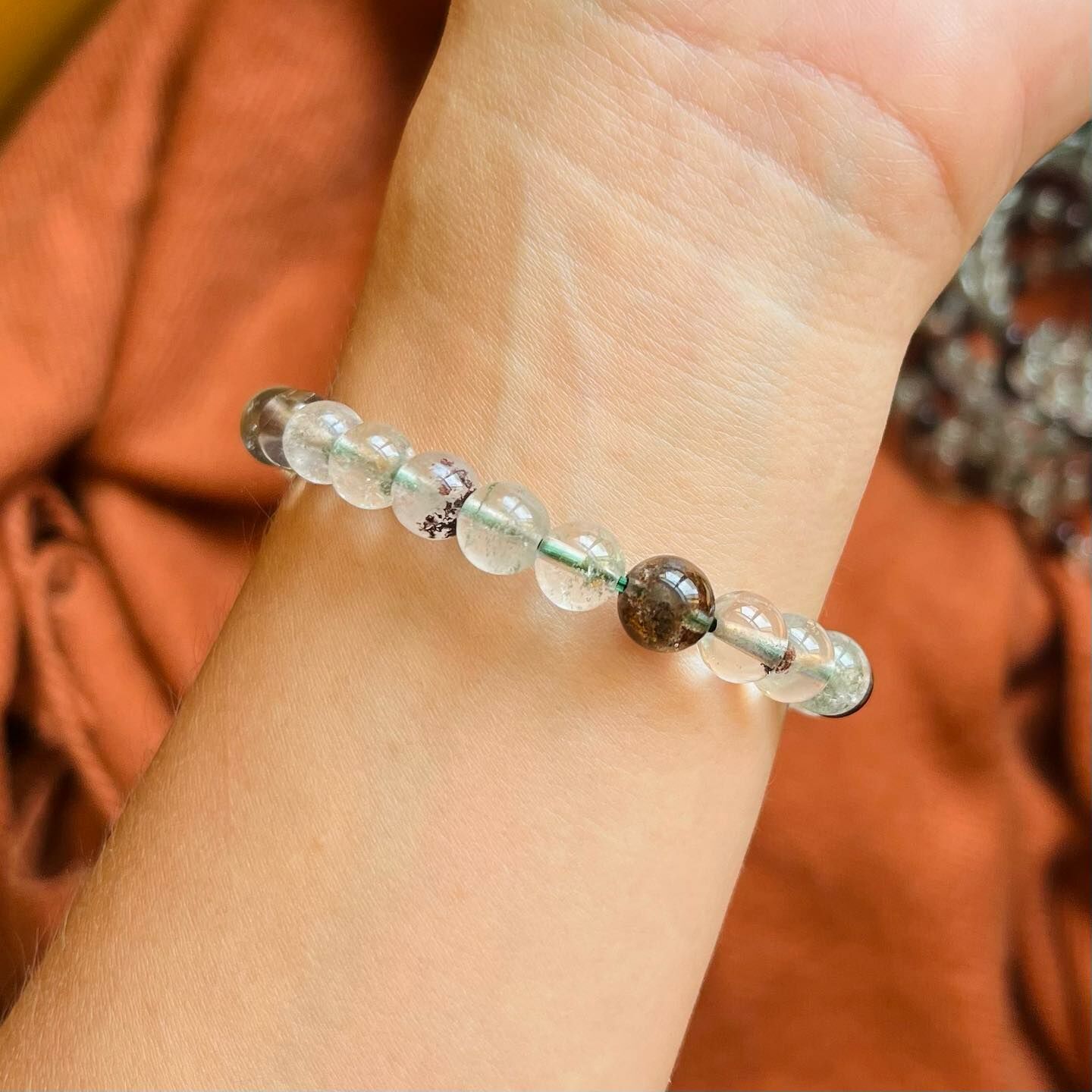 [原石] 幽靈水晶 水晶手串