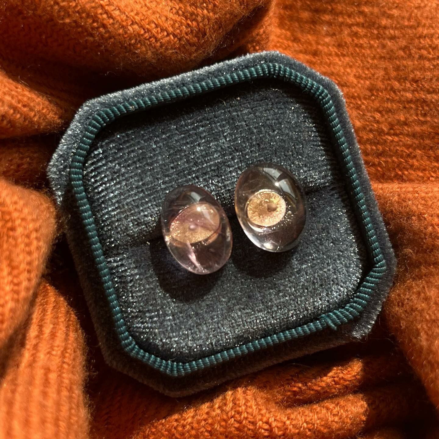 [原石] 達畢茲紫水晶 925銀 水晶耳環