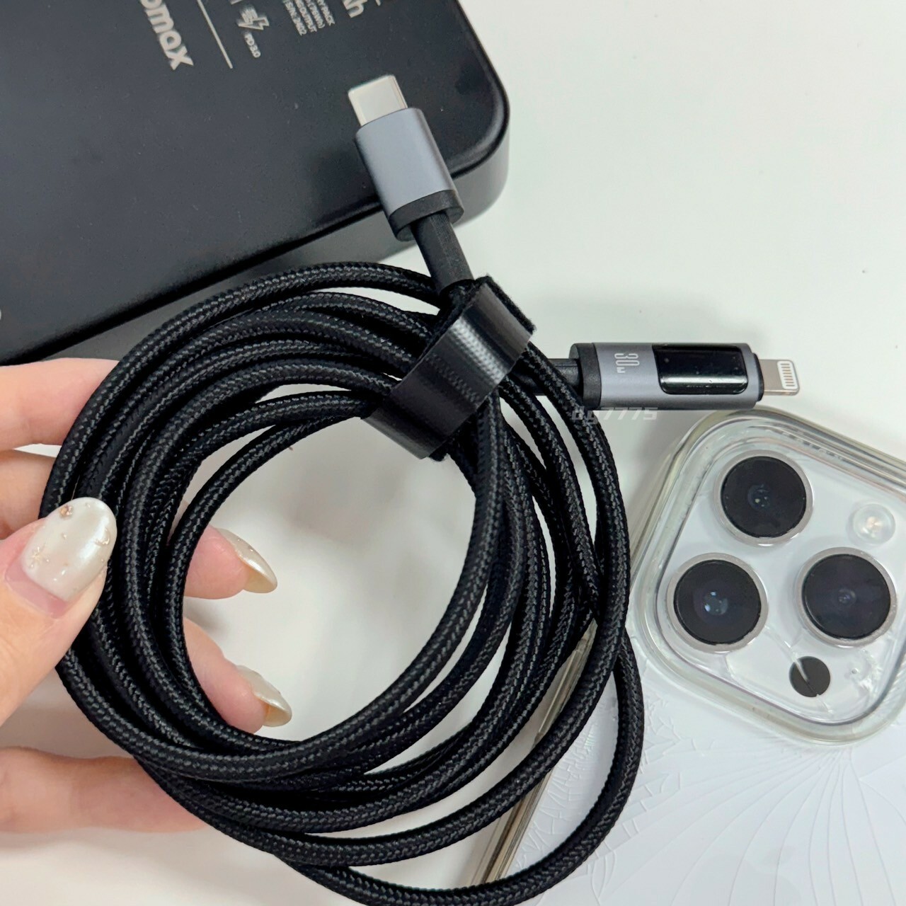 #現貨  DG7775自訂款 > 超強充電線 隨顯螢幕 快充 充電線 蘋果/安卓系列皆可使用