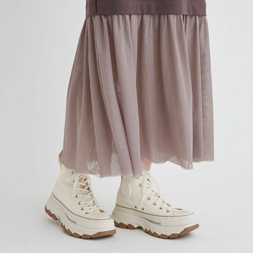 converse trekwave X emmi 聯名 奶油厚底