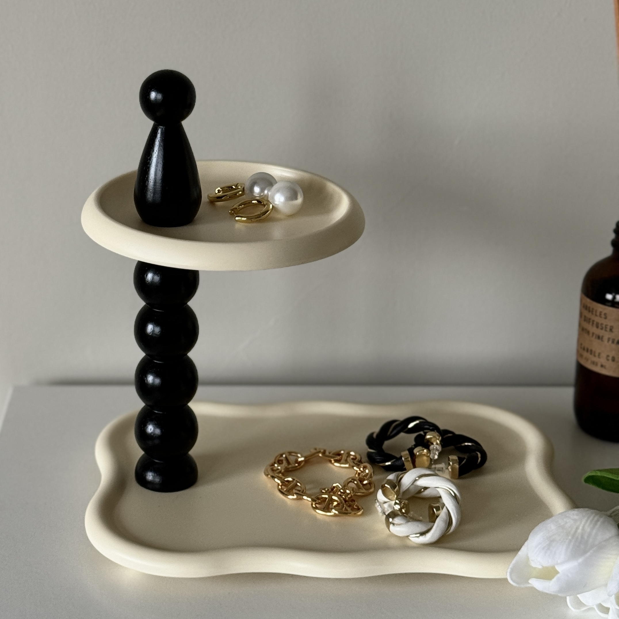 不規則雙層雲朵置物托盤