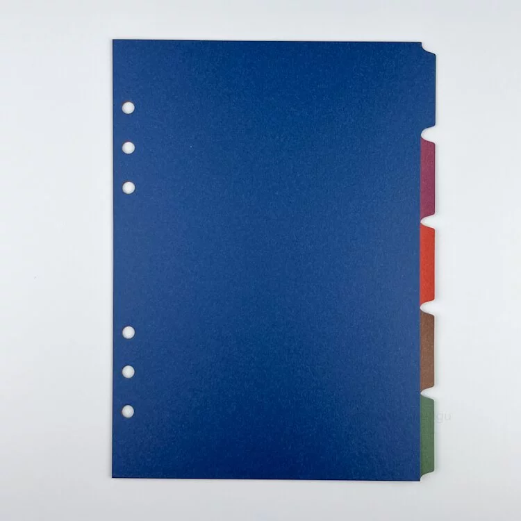 A5 深色分隔頁－橫式五段｜ASHFORD 日本