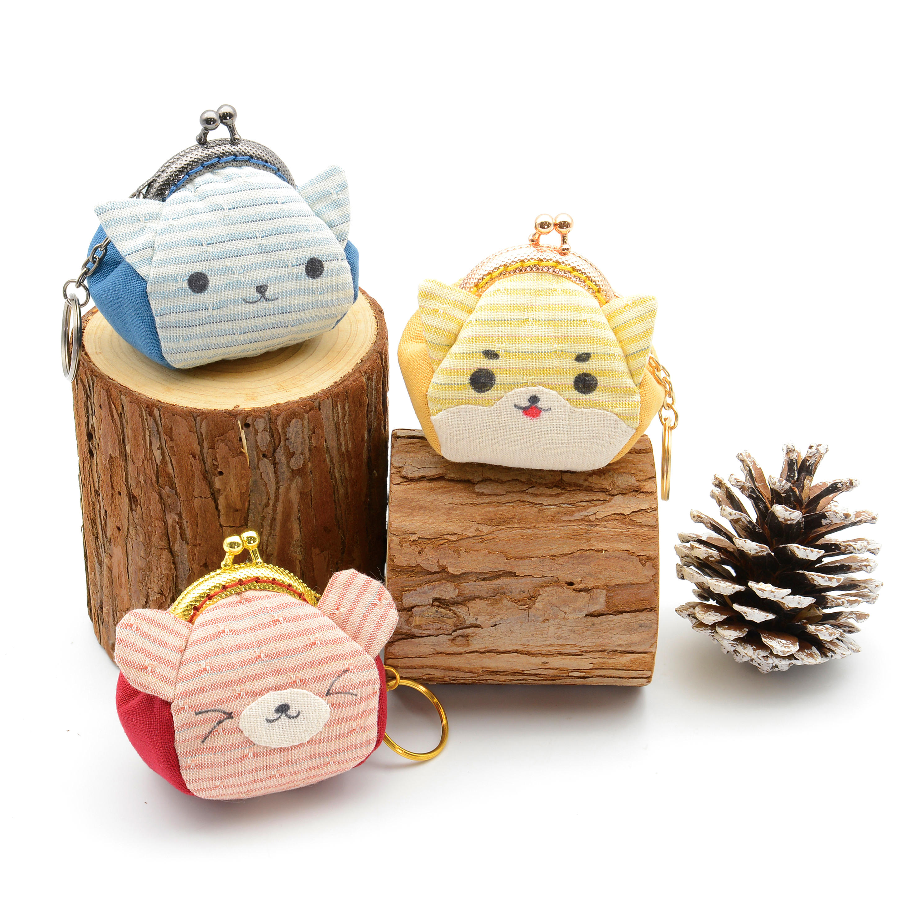 5公分鑰匙圈口金/個【贈迷你動物口金零錢包紙型】