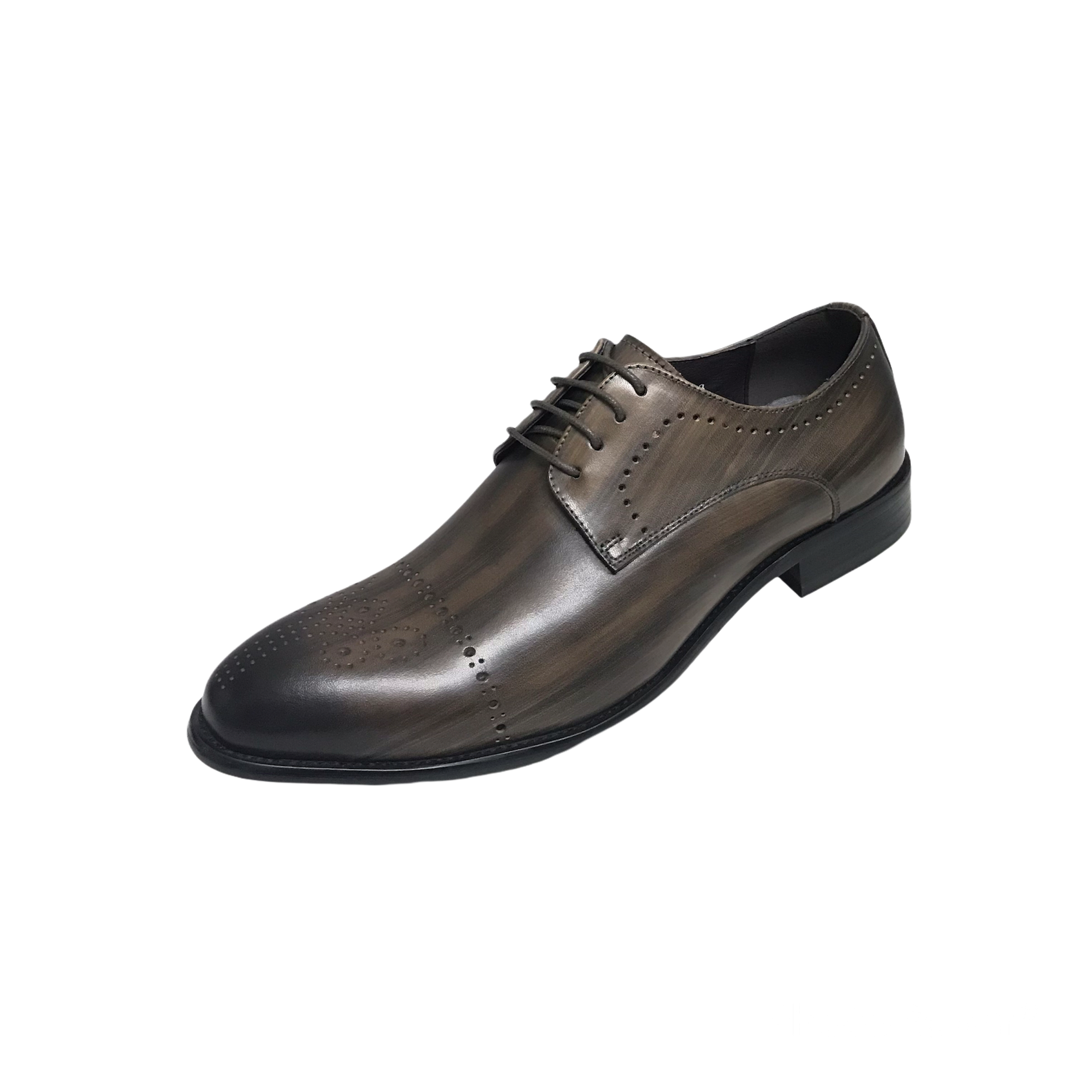 Revic 男裝皮鞋 | OF-2CP | 銅色雕花德比皮鞋