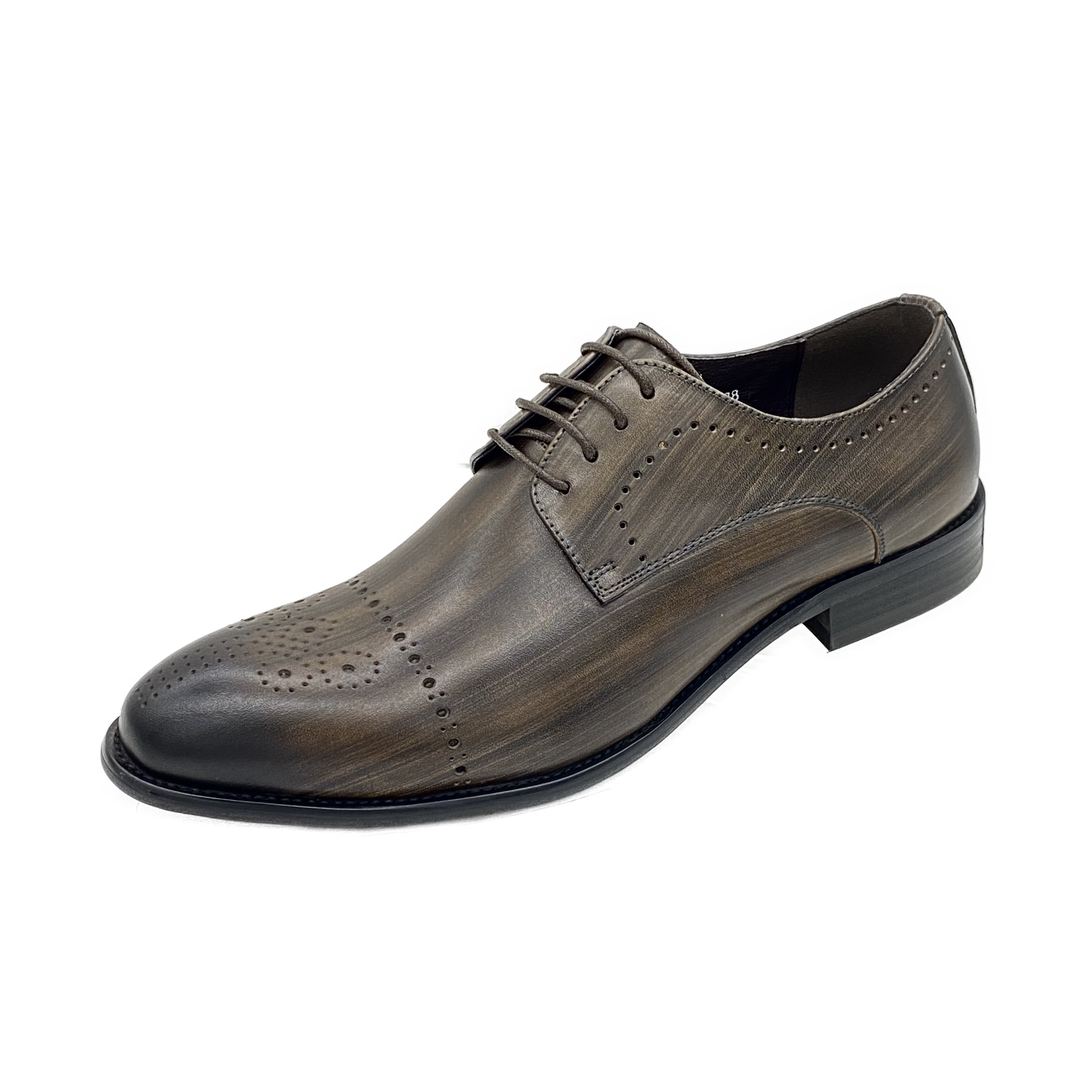 Revic 男裝皮鞋 | OF-2CP | 銅色雕花德比皮鞋