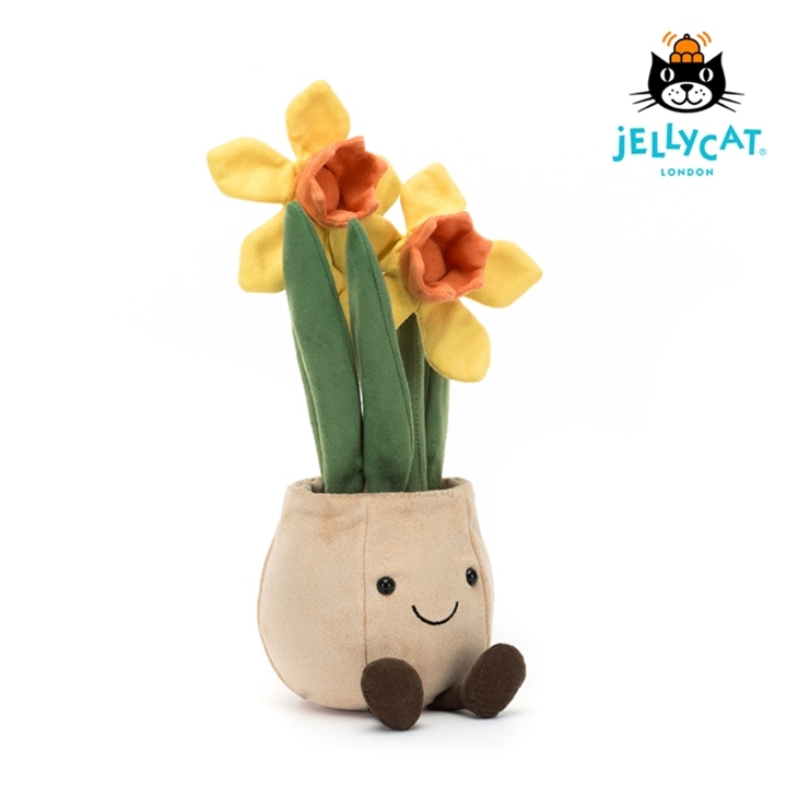 【樂森藥局】英國 Jellycat Amuseable Daffodil Pot 趣味水仙花盆栽、絨毛玩偶
