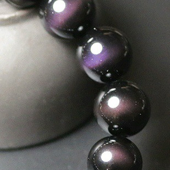 【藏寶】墨西哥珍藏級黑曜石-紅紫眼