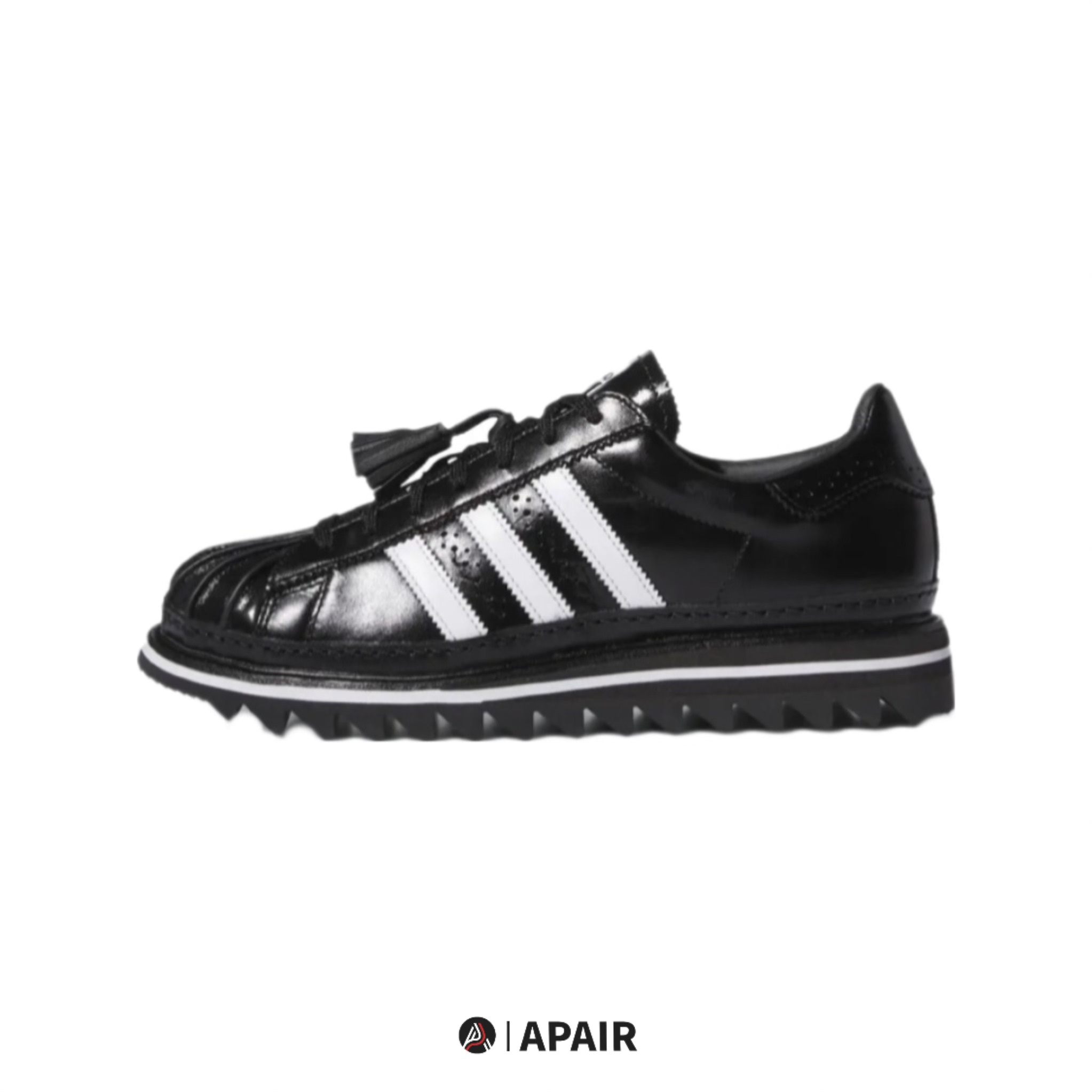 APAIR】預購adidas originals x clot 黑色漆皮鋸齒鞋貝殼頭IH5953