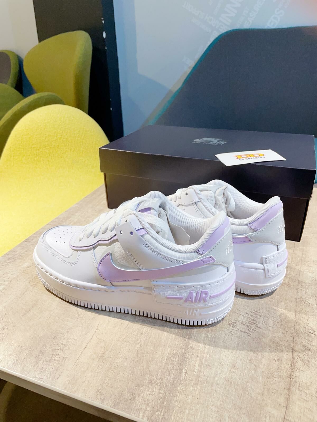 nike air force shadow green purple