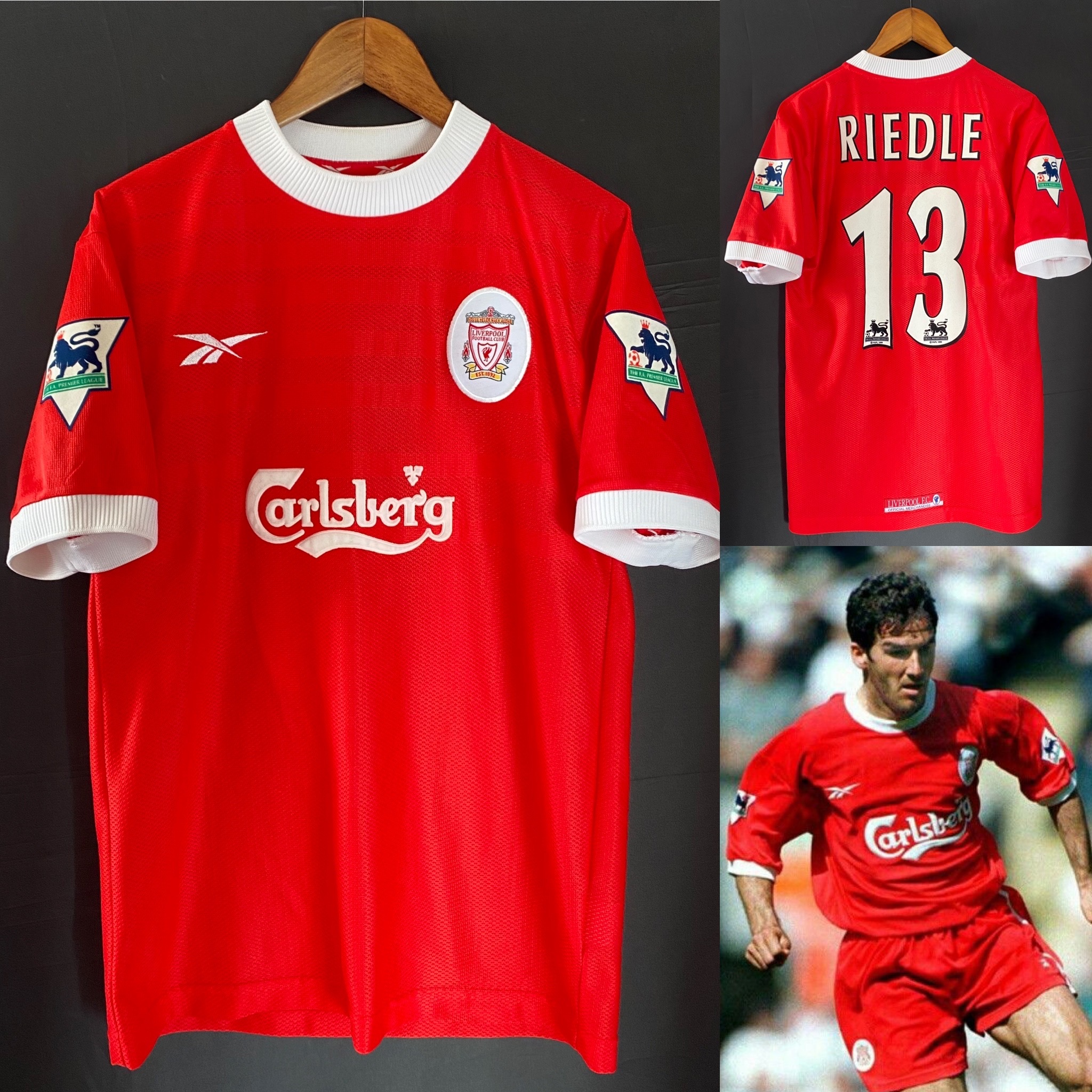 Vintage 1990s Fc Liverpool Training T-Shirt Mens Reebok