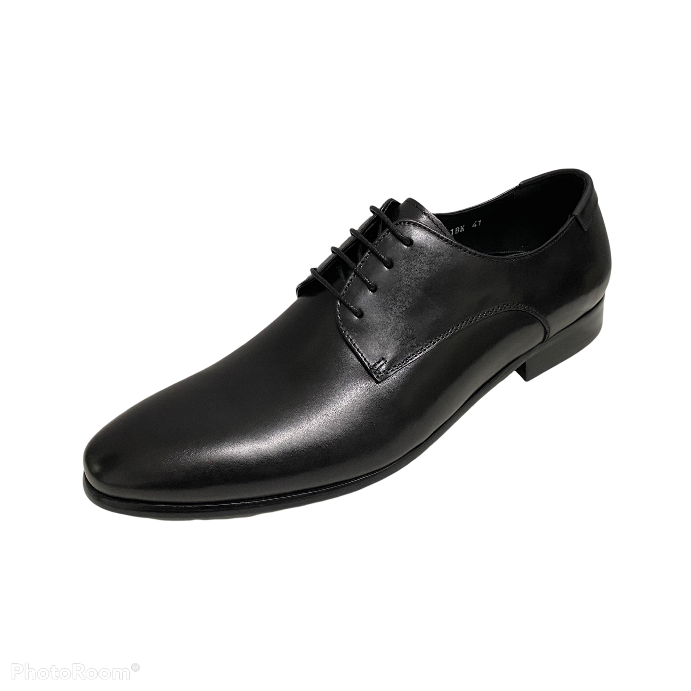 Revic 男裝皮鞋｜OF-11BK｜黑色素面德比皮鞋