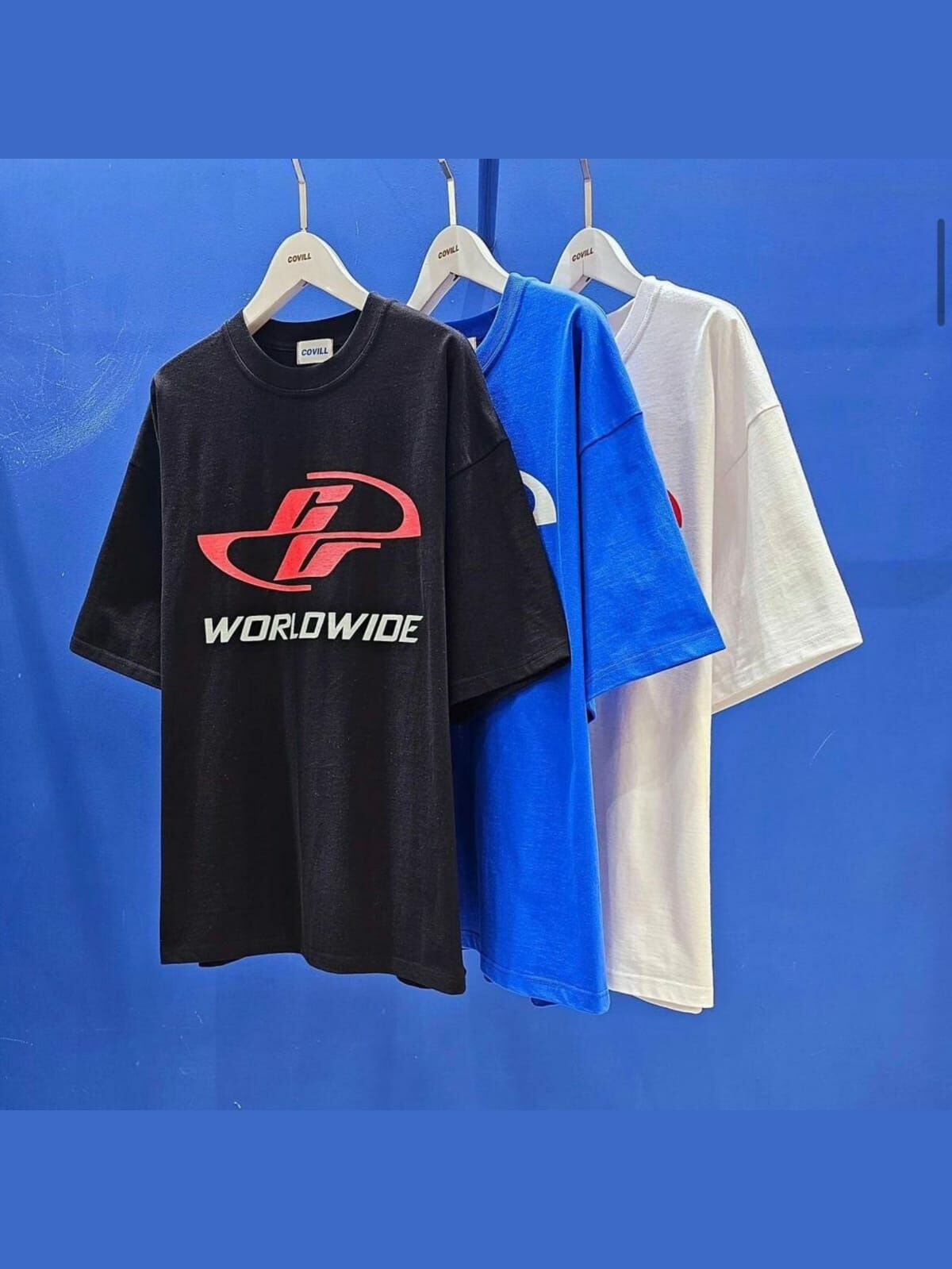 英文字圖案短袖Tee COVILL-095T