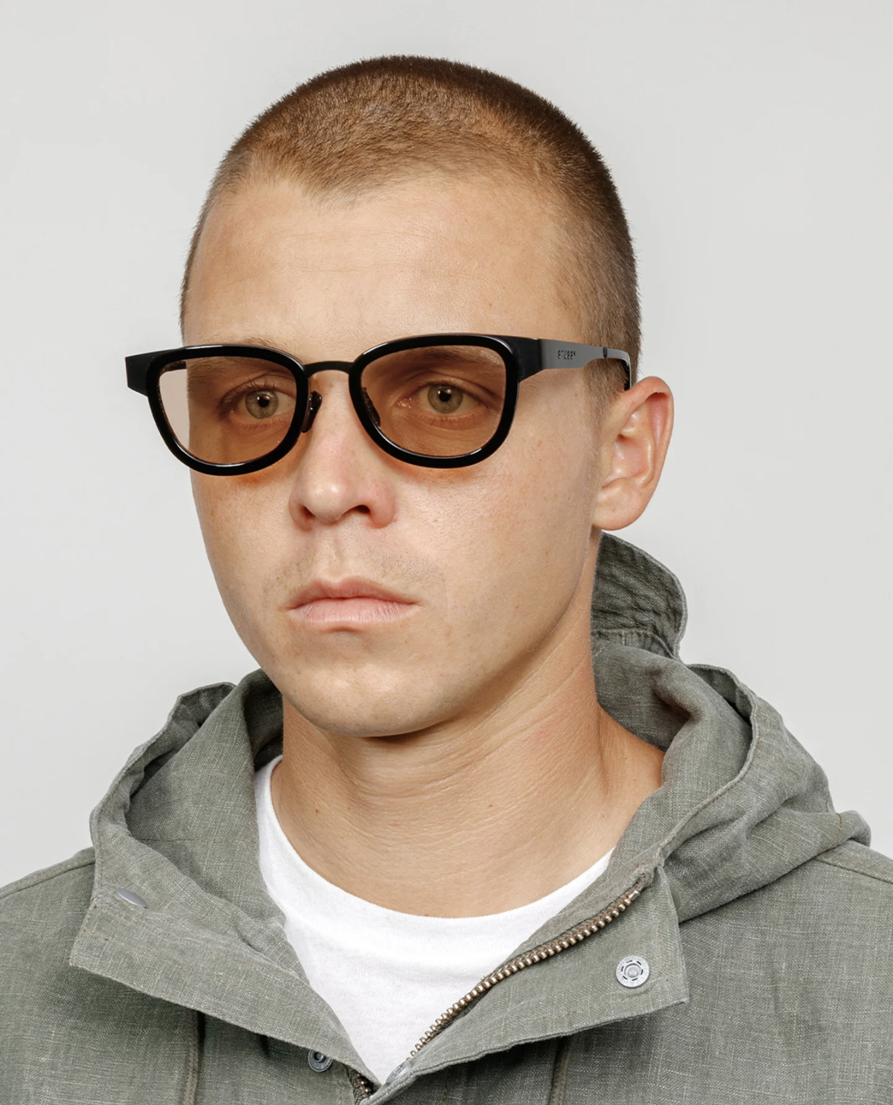 STUSSY  SS24 VIDAL SUNGLASSES  BLACK / AMBER LENS 太陽眼鏡
