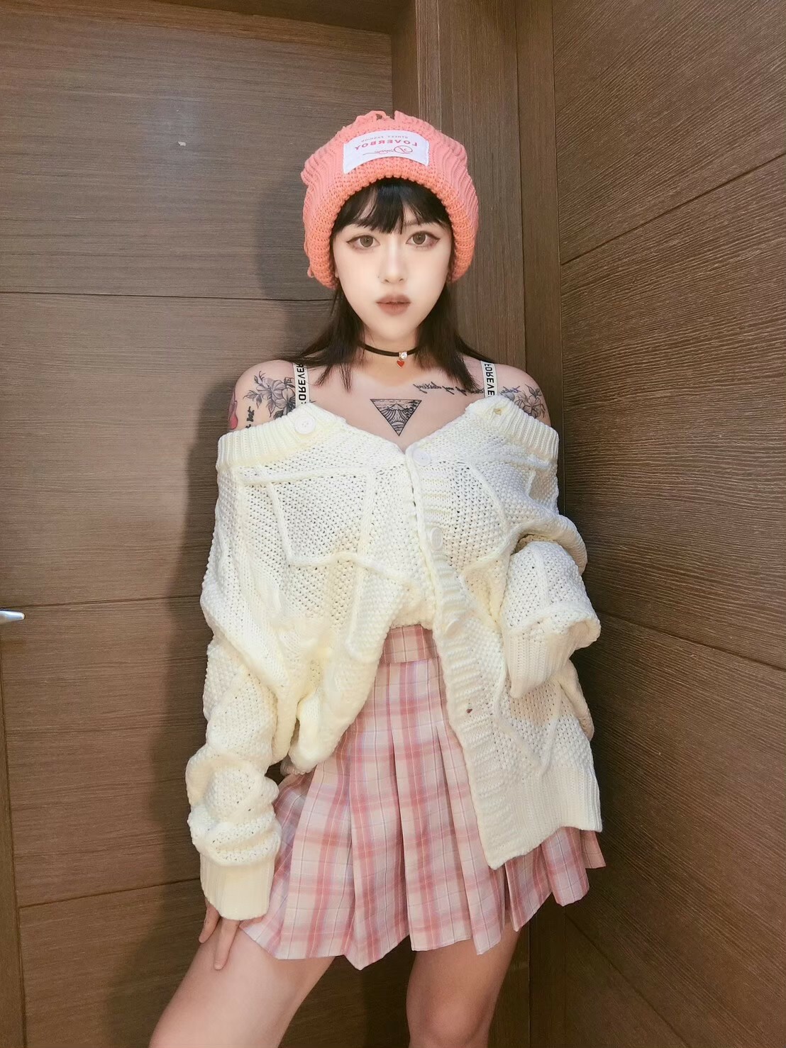 亮眼高腰格紋百摺裙🍭自訂款