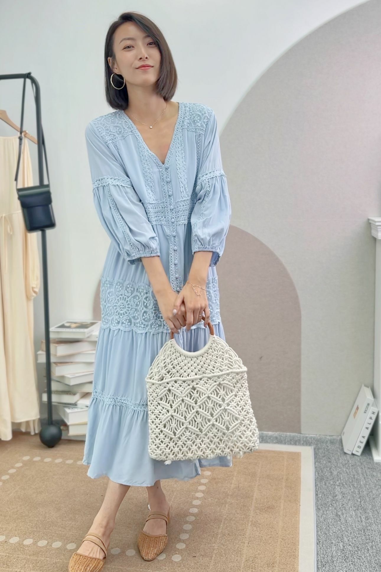 OP#5936 🤍典雅神女連身裙