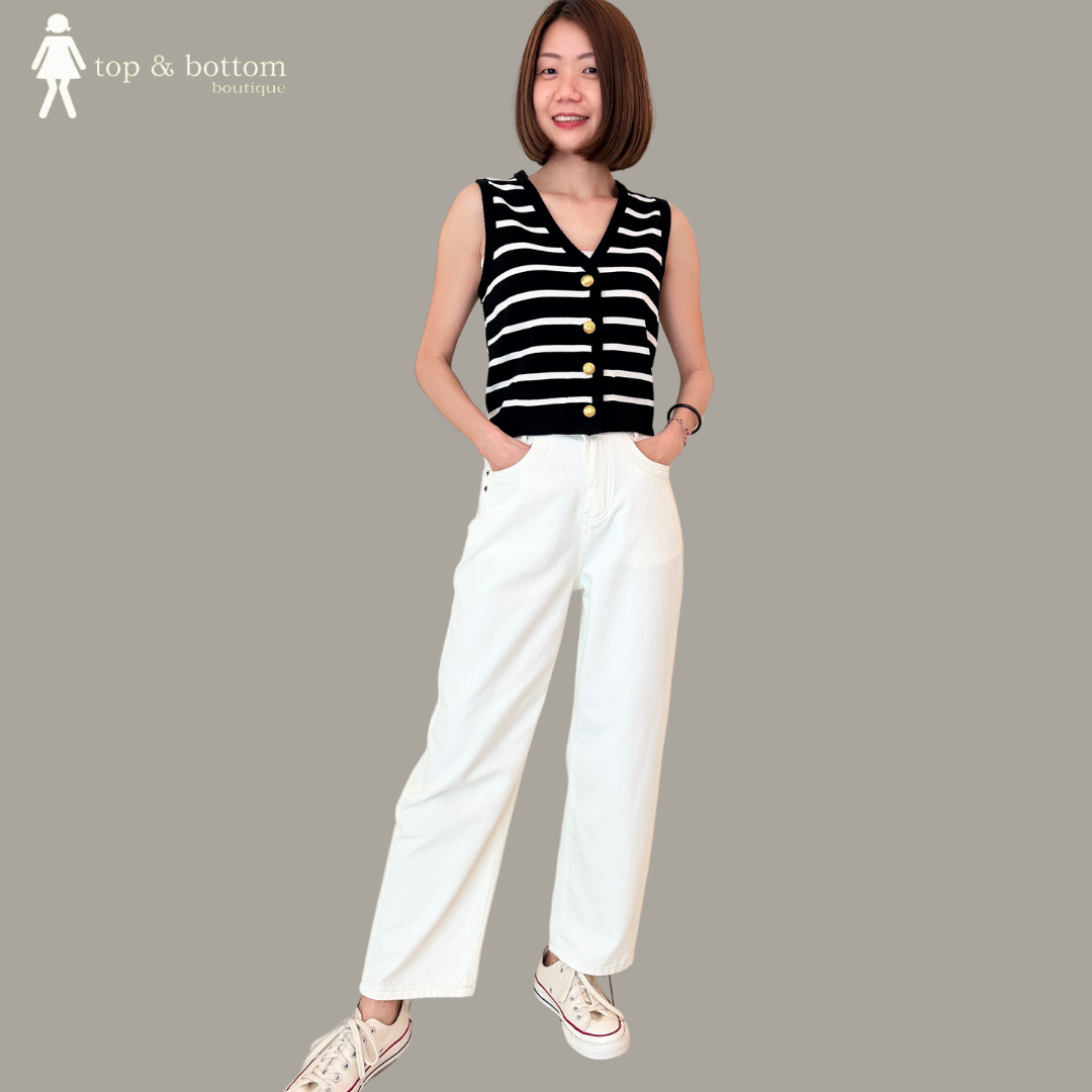 HIGH WAISTED DENIM HAREM JEANS