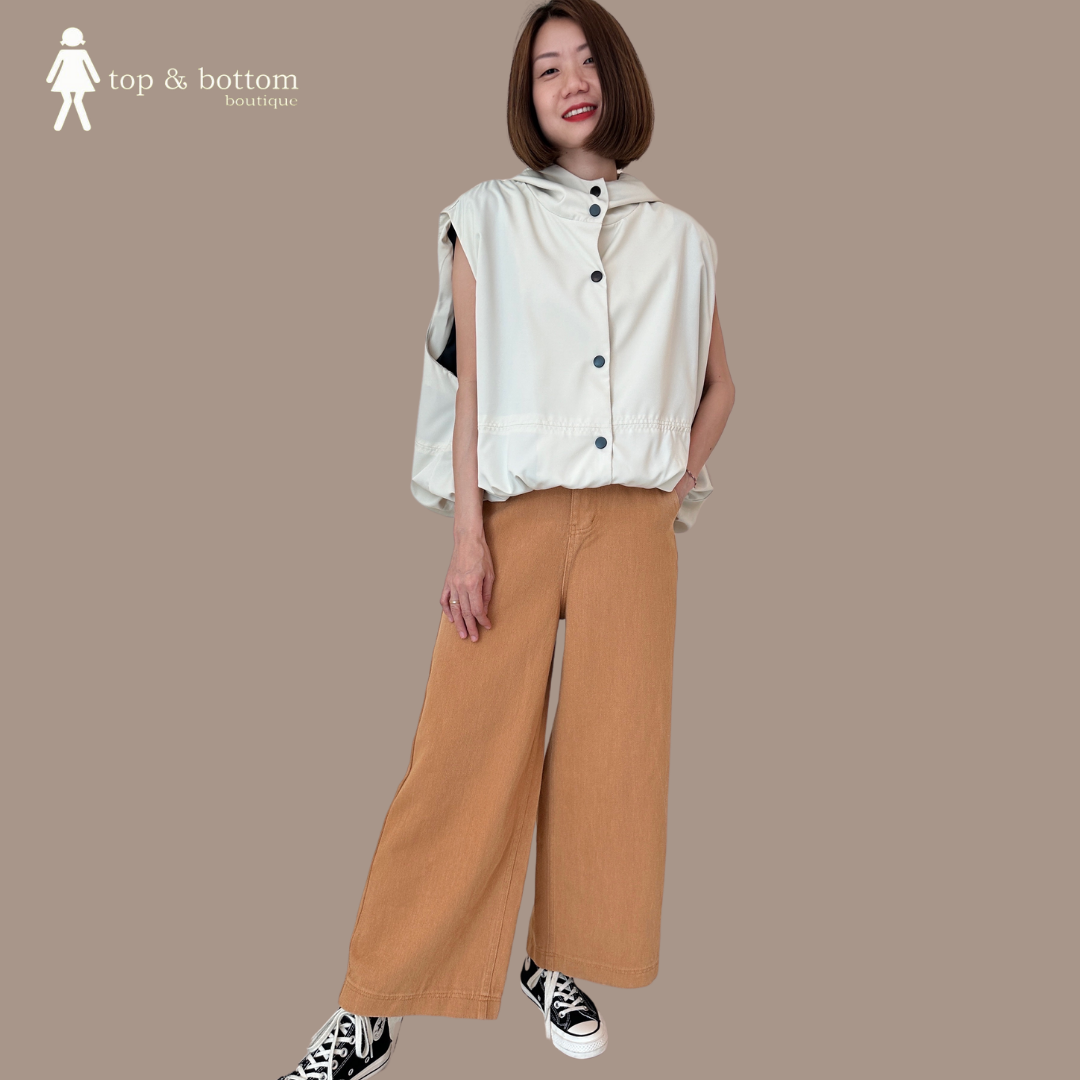 DENIM WIDE LEG LONG PANT