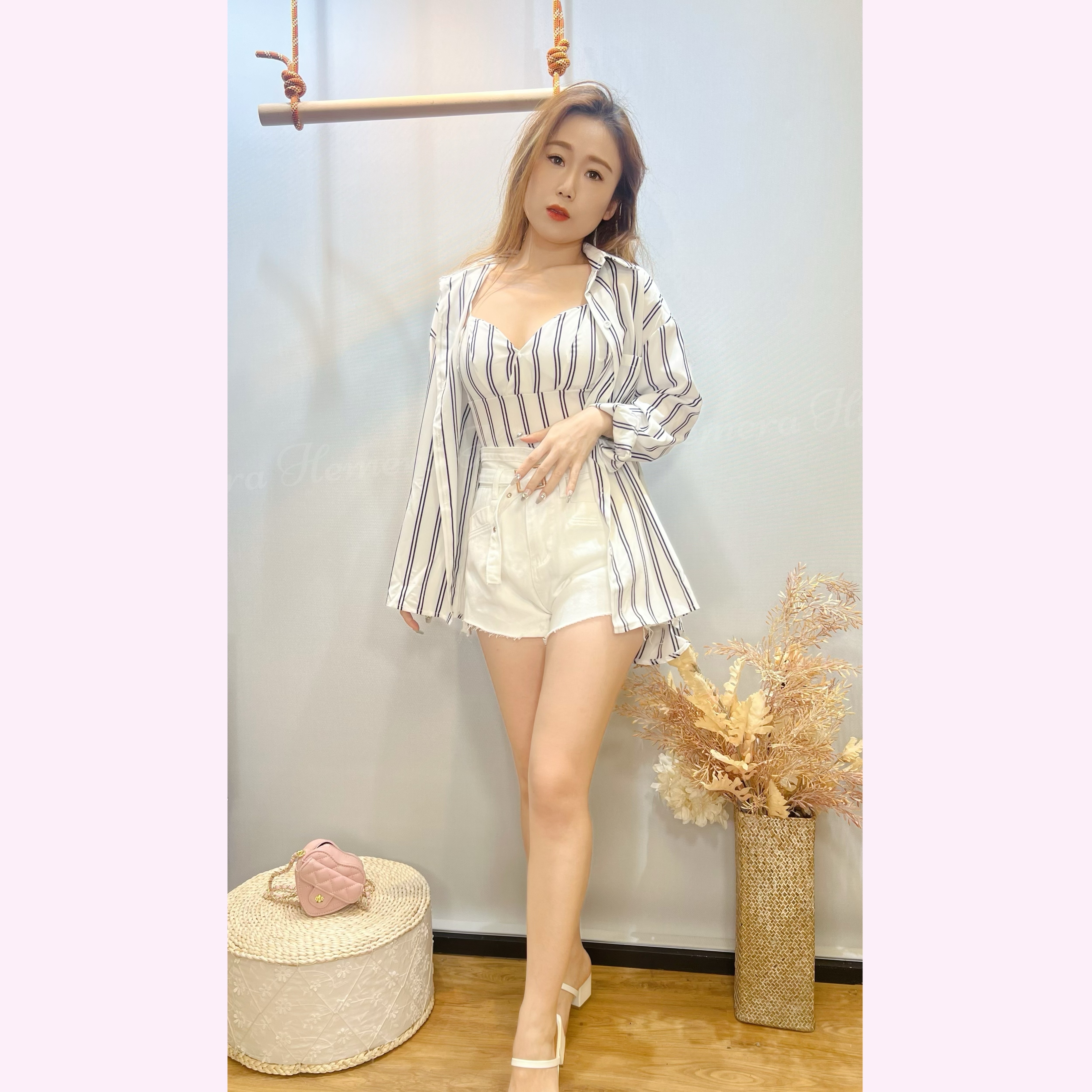 ST24W0423 法式男友風套裝