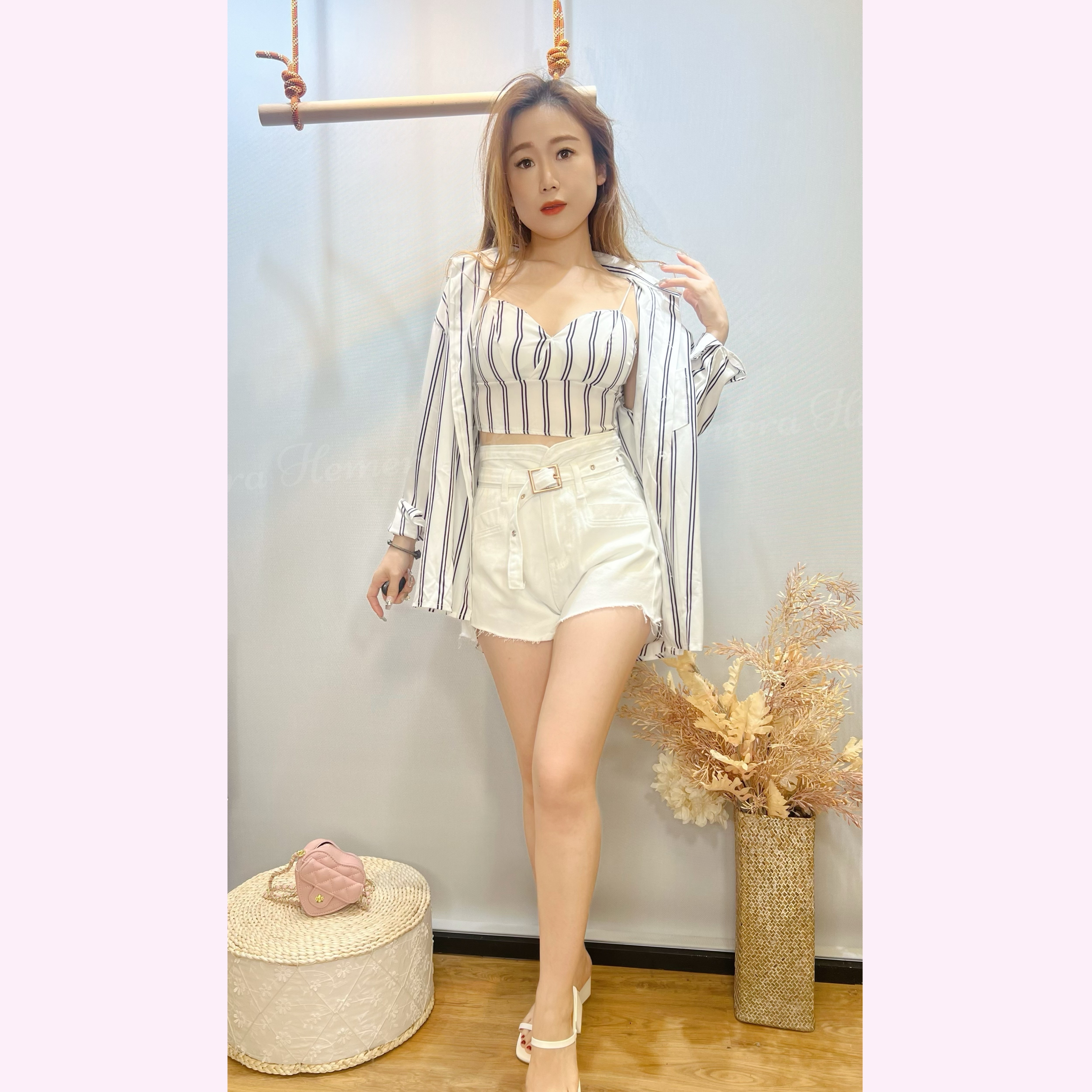 ST24W0423 法式男友風套裝