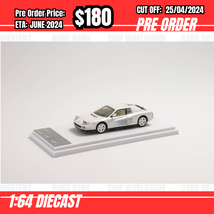 RS-$180  * XF Model * 1:64 Testarossa White [OD13/04]