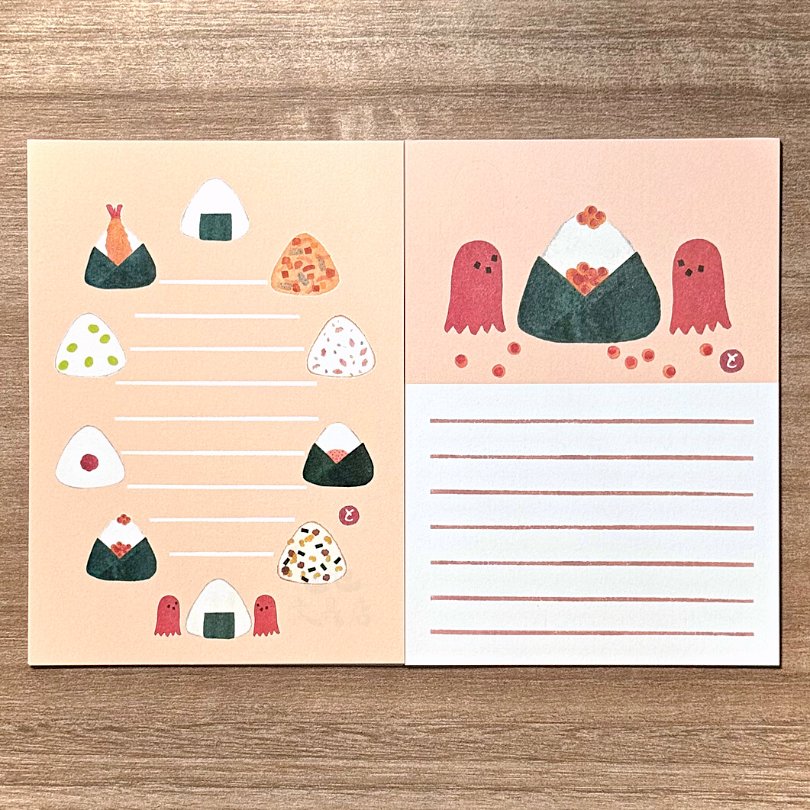 Tomikohan Notepad－Yummy Rice Ball | **1 pc for each design, total 2 sheets**