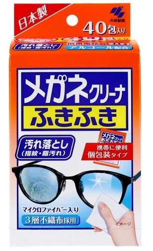#日本連線 KOBAYASHI 眼鏡速乾擦拭布 40入