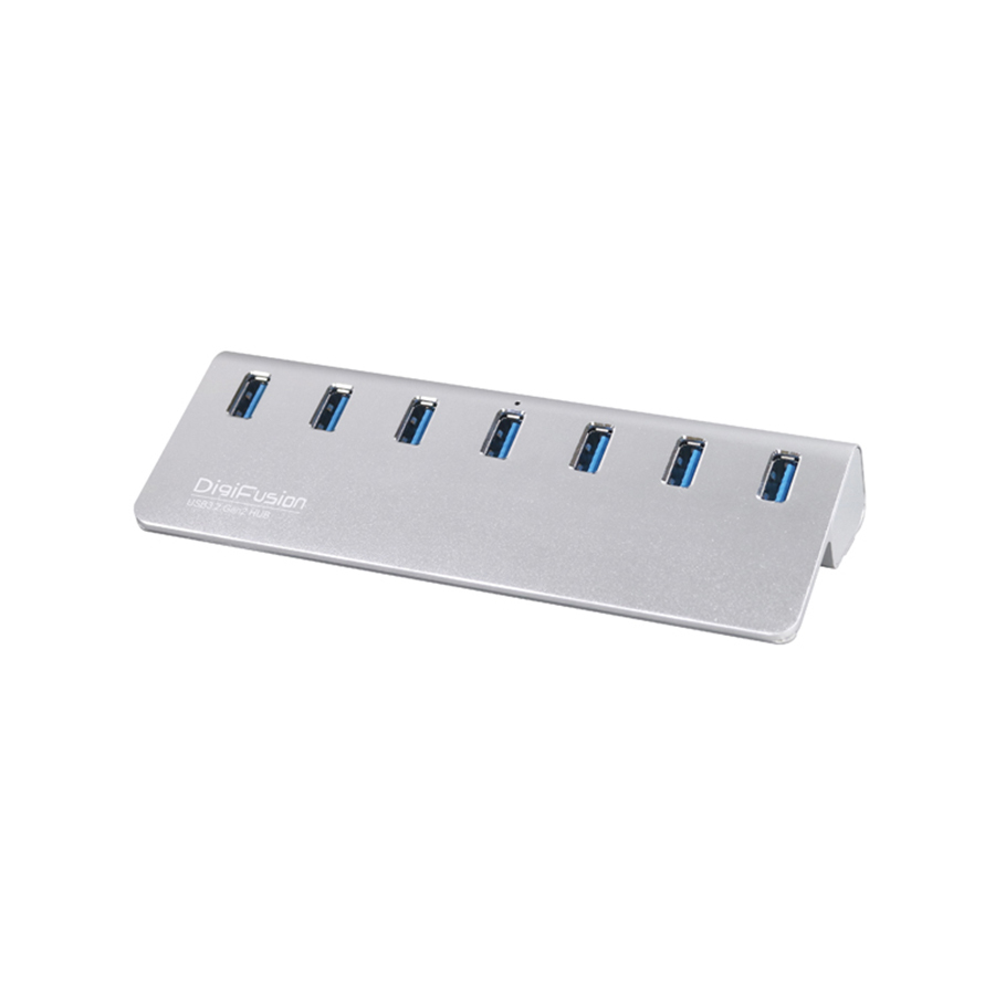 伽利略 USB3.2 Gen2 7埠 Hub 鋁合金 產品型號：H718S-WH