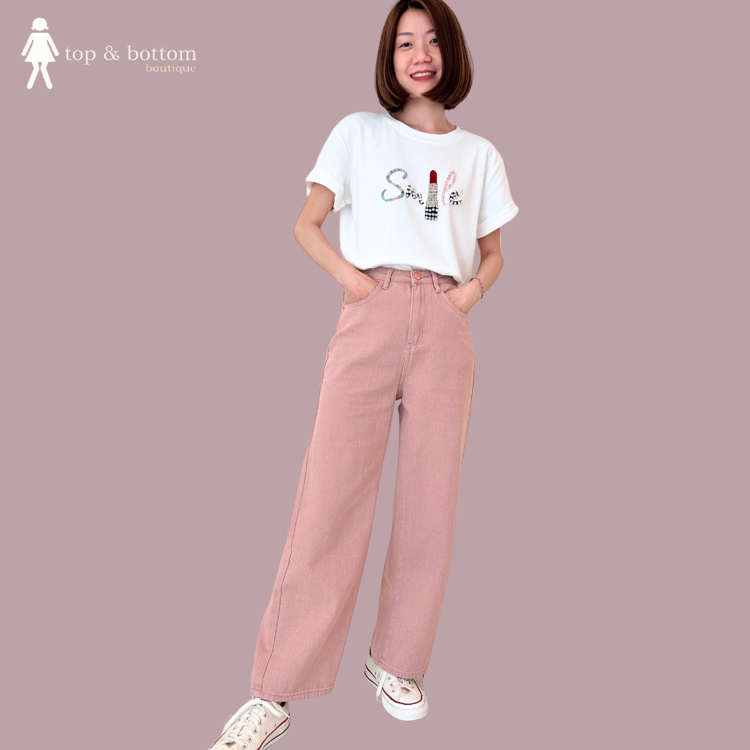 DENIM STRAIGHT CUT LONG PANT