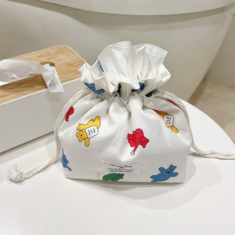 《3995》彩色小熊束口隨身收納袋