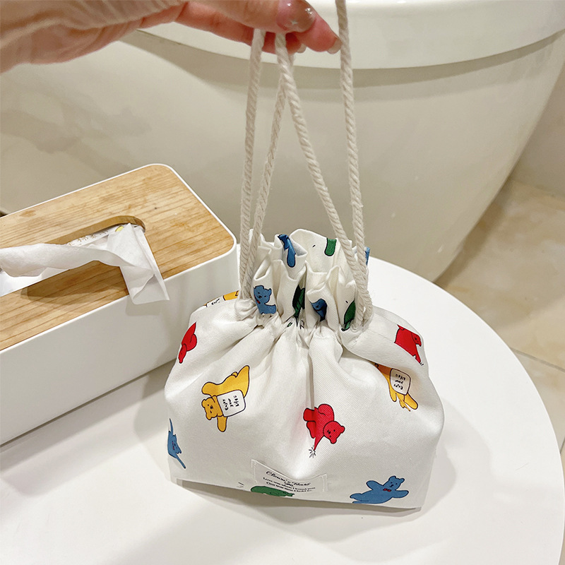 《3995》彩色小熊束口隨身收納袋