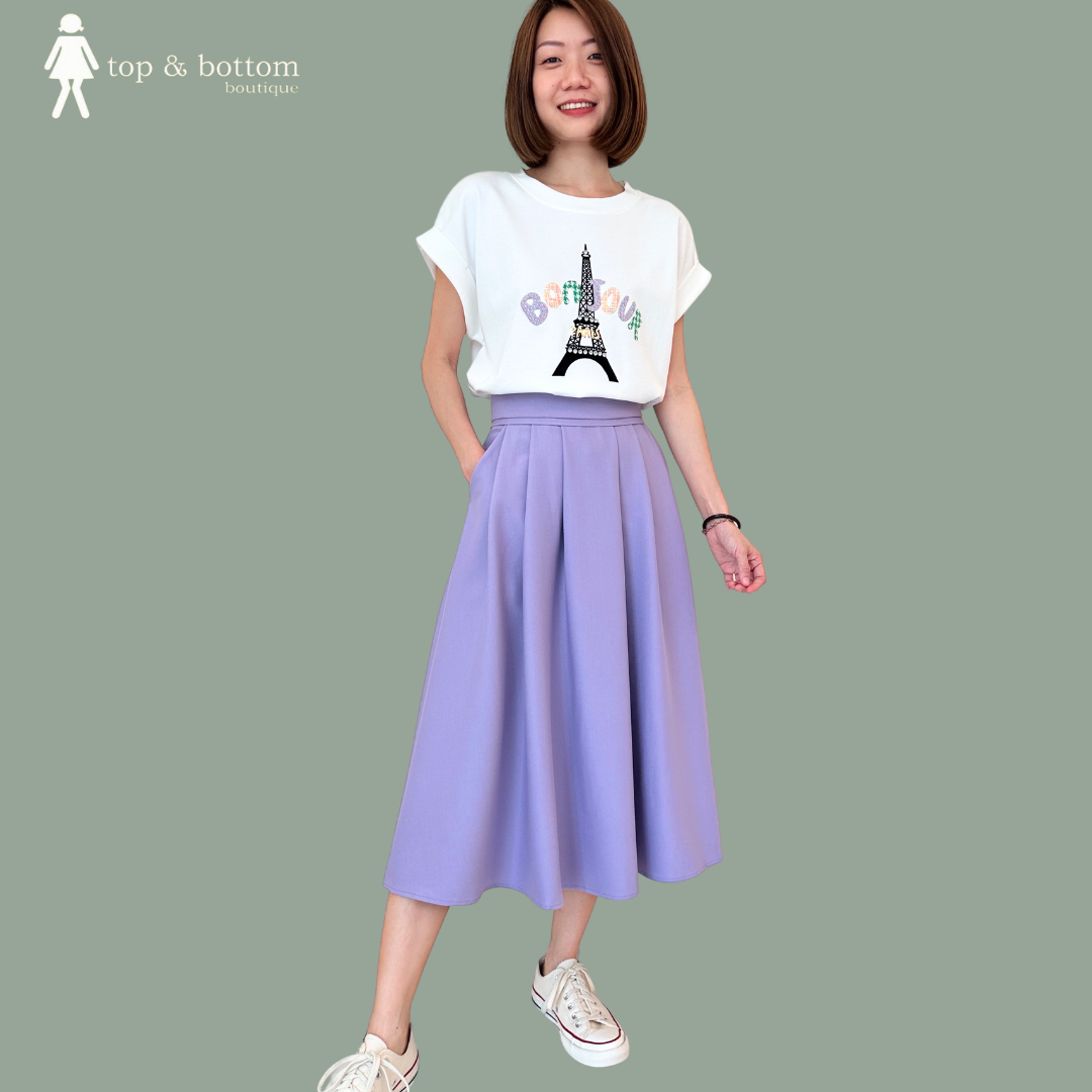 HIGH WAISTED MIDI SKIRT