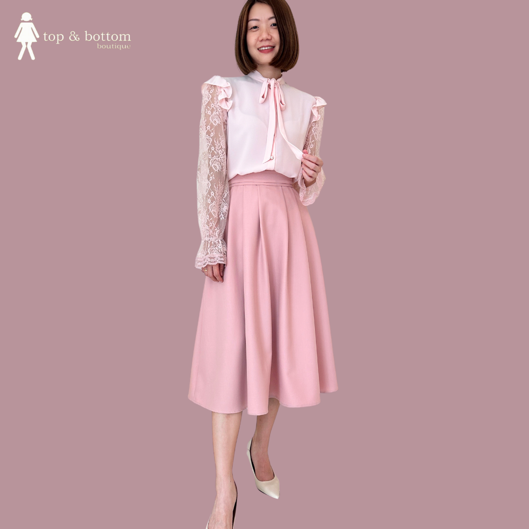 HIGH WAISTED MIDI SKIRT