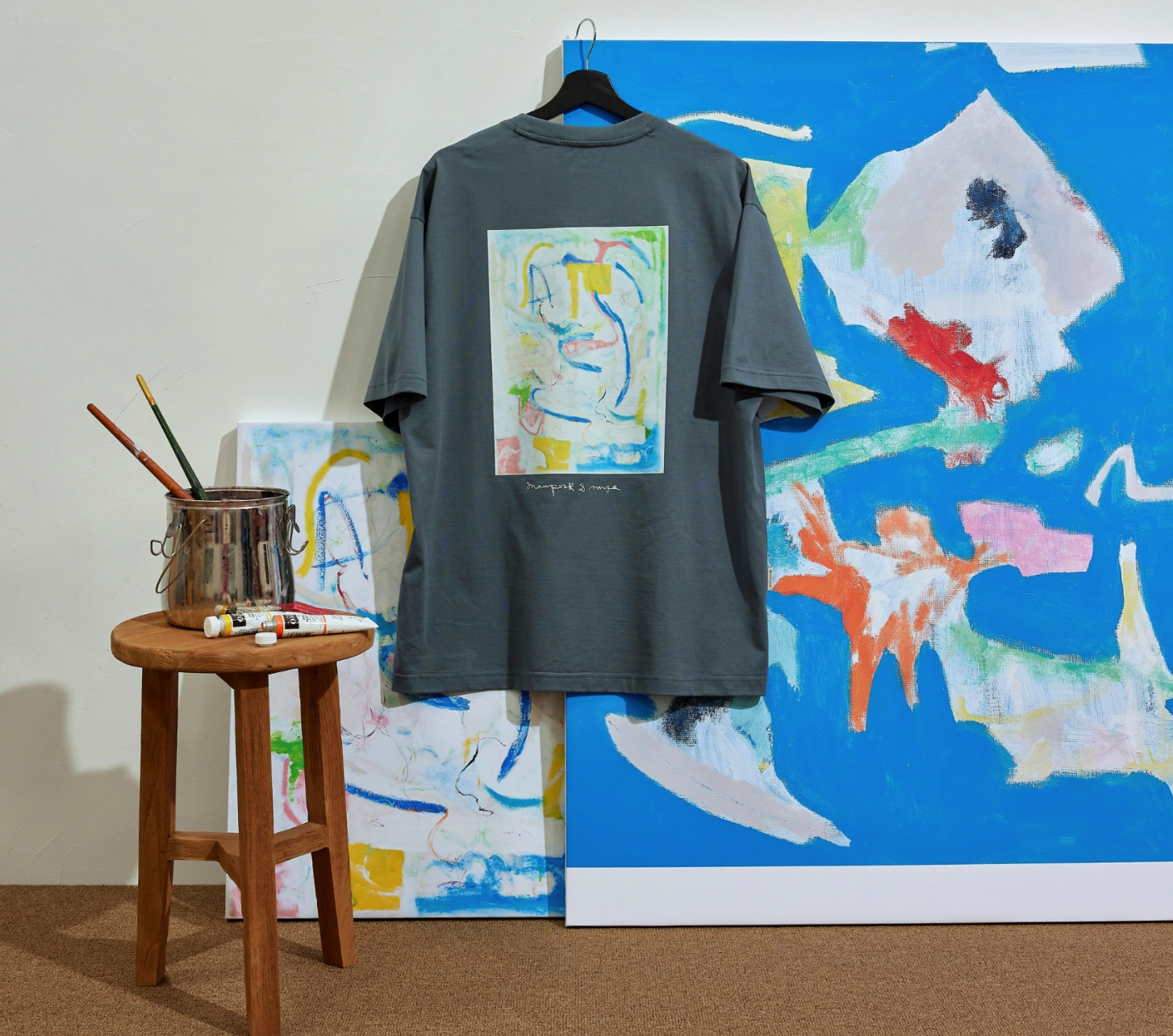 【現貨零碼折扣】snow peak Graphic Short Sleeve T-shirts 胸前草寫文字聯名塗鴉短tee S24MUFTS77