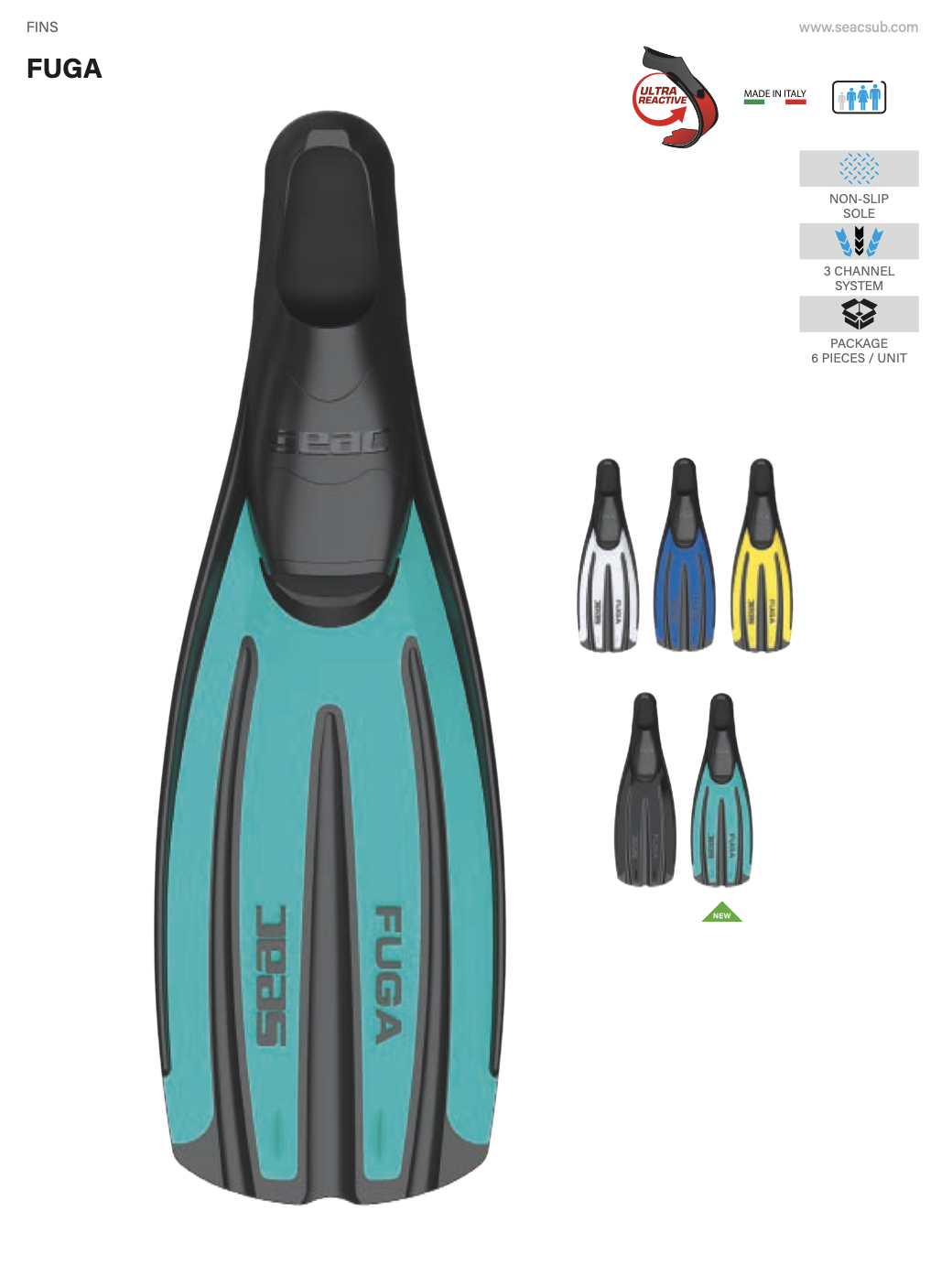 特價 - 網店限定 SEAC Fuga Fin 潛水蛙鞋