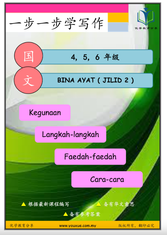 yx优学教育分享 Tahun 4, 5, 6 Bina Ayat (Jilid 2) 144页