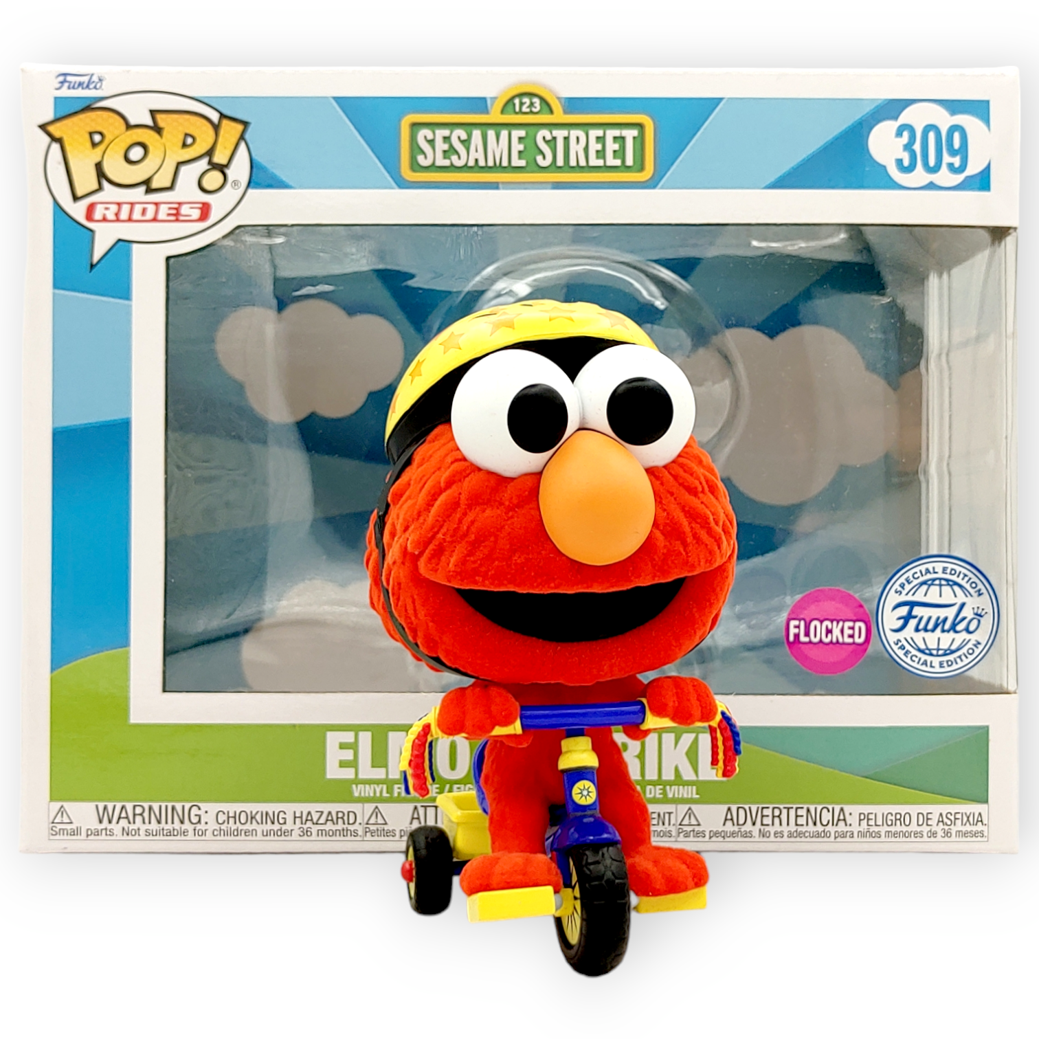 FUNKO POP<芝麻街>艾蒙踩三輪車(絨毛版)-No.309