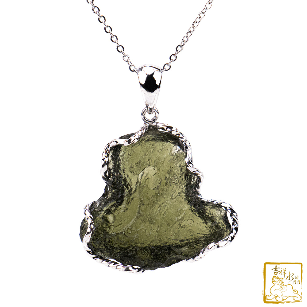 莫爾道玻隕石-捷克隕石墜 5.6g 心情愉悅