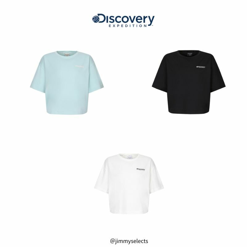 【代購】Discovery 女裝超合身小號徽標短款水短袖T恤 DWSW72043-WHS