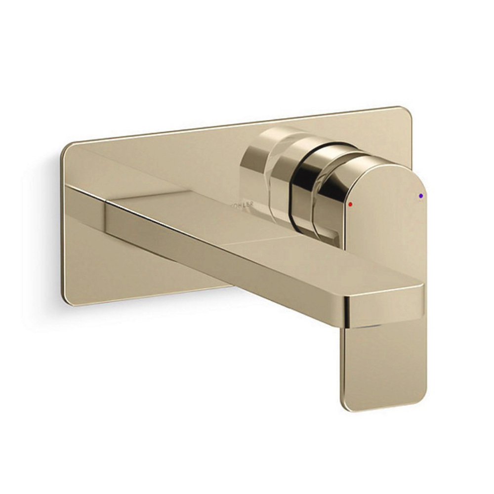 KOHLER Parallel壁出水臉盆龍頭-法蘭金K-22567T-B4-AF